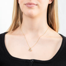 Load image into Gallery viewer, 9ct Yellow Gold Classic Diamond Pendant