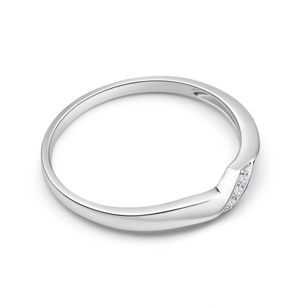 9ct White Gold Diamond Ring