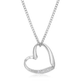 9ct Elegant White Gold Diamond Pendant