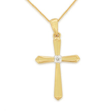 Load image into Gallery viewer, 9ct Yellow Gold Religious Diamond Pendant