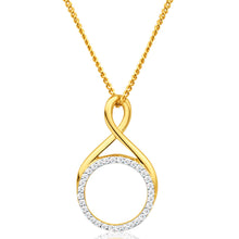 Load image into Gallery viewer, 9ct Yellow Gold Diamond Pendant