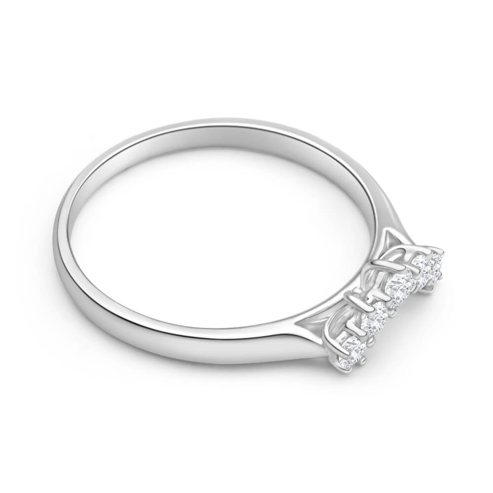 18ct White Gold Ring With 0.25 Carats Of Brilliant Cut Claw Set Diamonds