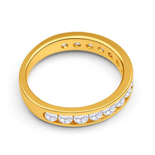 Load image into Gallery viewer, 18ct Yellow Gold Ring With 1 Carat Of Channel Set Diamonds
