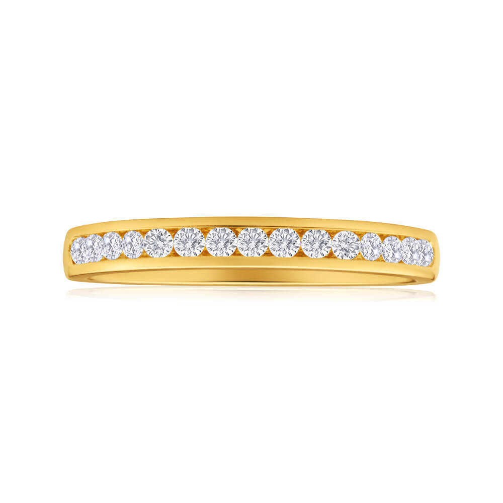 18ct Yellow Gold Ring With 0.25 Carats Of Brilliant Cut Diamonds