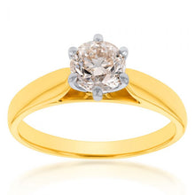 Load image into Gallery viewer, 18ct 1.10 Carat Diamond Solitaire Ring