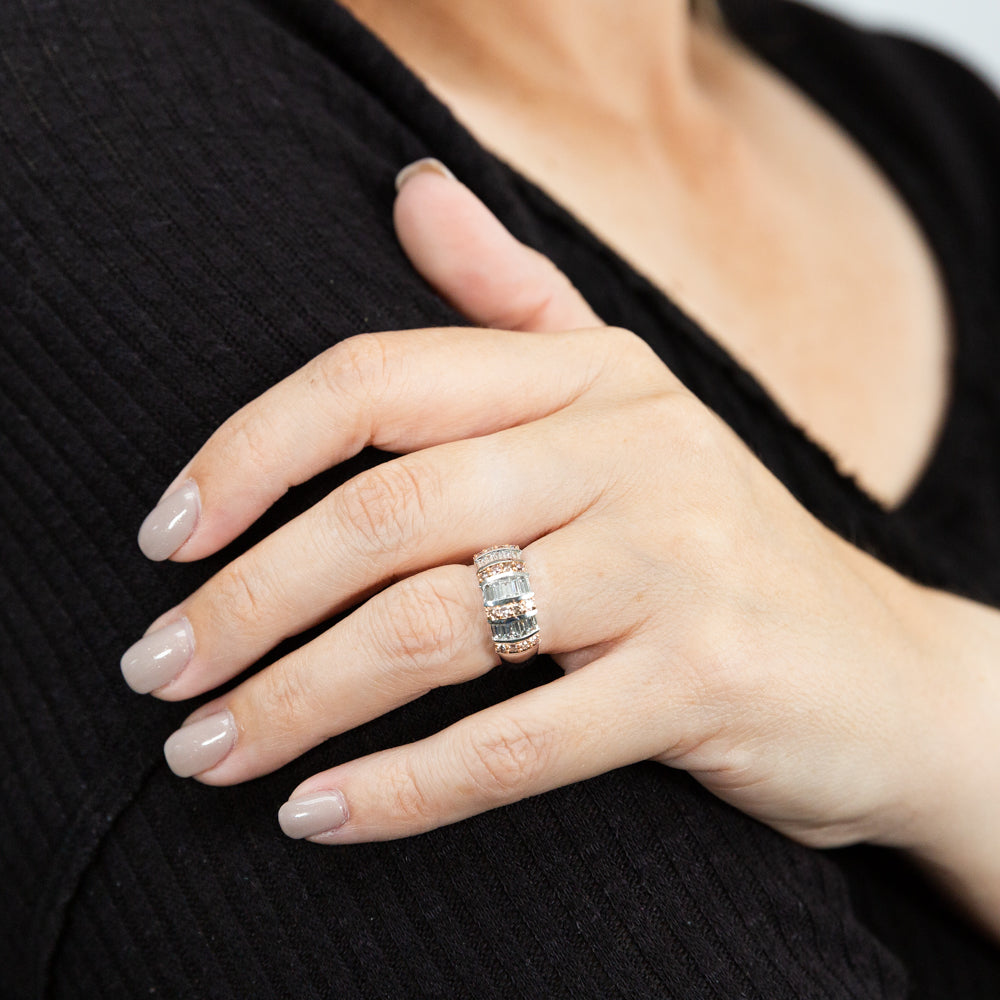 Pink Diamond 18ct White Gold 1 Carat Diamond Ring