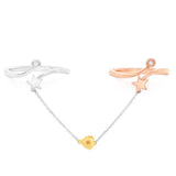 9ct Yellow Gold, White Gold & Rose Gold Diamond Ring