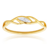 9ct Yellow Gold Brilliant HJ Colour Diamond Ring