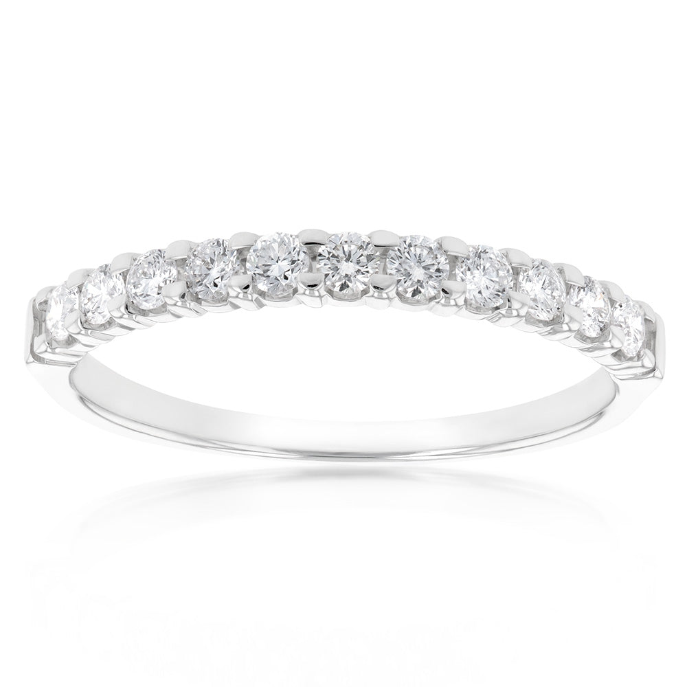 18ct White Gold 'Eden' Ring With 3/8 Carats Of Diamonds