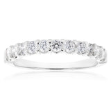 18ct White Gold Ring With 1/2 Carat Diamonds