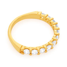 Load image into Gallery viewer, 18ct Yellow Gold Ring With 10 Brilliant Cut Diamonds Totalling 1 Carat