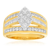 9ct Yellow Gold 1 Carat Diamond Ring