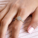 9ct Yellow Gold Diamond Ring Set with 1/2 Carat 38 Stunning Brilliant Diamonds
