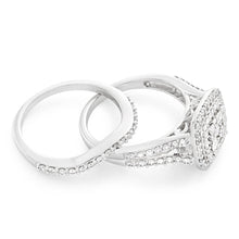 Load image into Gallery viewer, 9ct White Gold 2 Ring Bridal Set With 1.2 Carats Of Diamonds