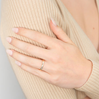 9ct Yellow Gold 10 Diamonds Eternity Ring