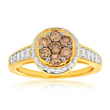 Load image into Gallery viewer, Australian Diamond 9ct Yellow Gold Diamond Ring (TW=1CT)