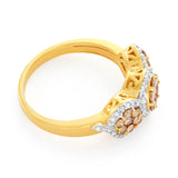 Australian Diamond 9ct Yellow Gold 1 Carat Diamond Trilogy Ring