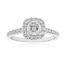 Load image into Gallery viewer, 18ct 3/4 Carat Solitaire with ½ Carat GI SI Certified Centre Diamond