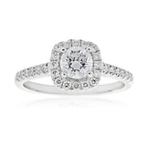 18ct White Gold 3/4 Carat Solitaire with ½ Carat GI SI Certified Centre Diamond