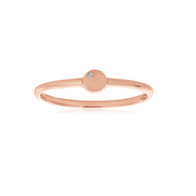 Load image into Gallery viewer, 9ct Rose Gold Ring with 1 Diamond