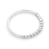 9ct White Gold Diamond Ring with 13 Brilliant Cut Diamonds