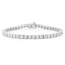 Load image into Gallery viewer, 9ct Dazzling White Gold 1 Carat Diamond 18cm Tennis Bracelet