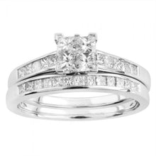 Load image into Gallery viewer, SEAMLESS LOVE 9ct White Gold Bridal Set Ring with 1.00 Carat of Diamonds