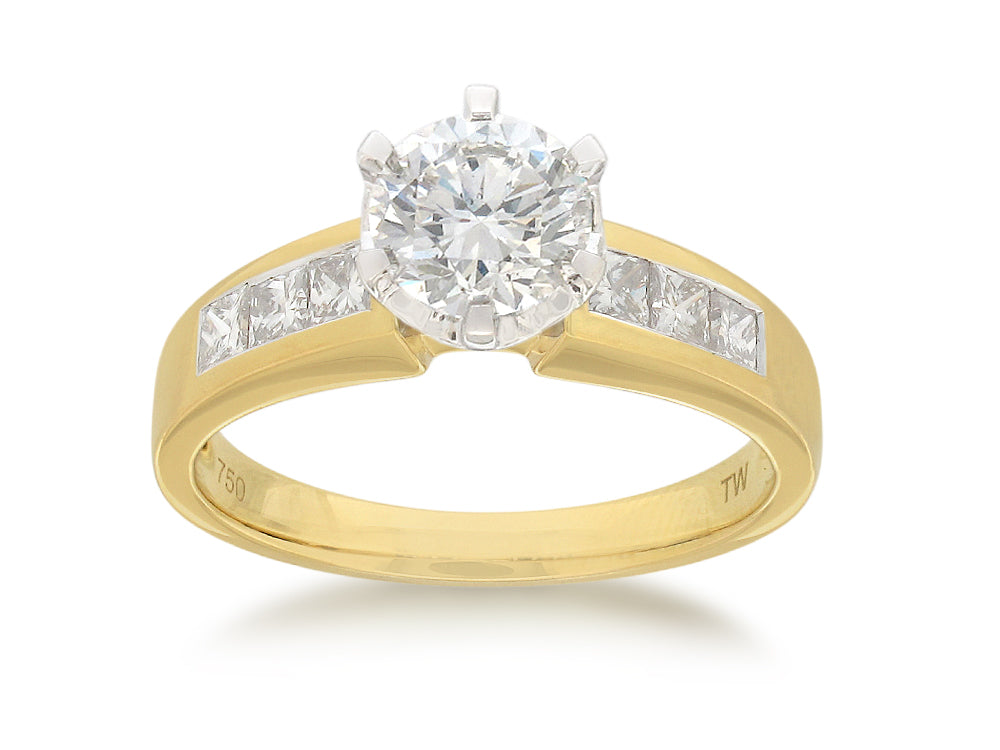 18ct Yellow Gold Ring With 1.50 Carats Of Diamonds