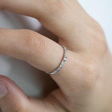 Load image into Gallery viewer, 9ct White Gold Eternity Ring with 18 Diamonds