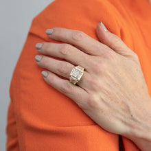 Load image into Gallery viewer, 2 Carat Diamond Ring set in 9ct Yellow Gold set with 69 Diamonds
