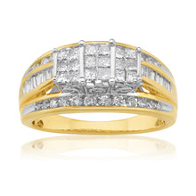 Load image into Gallery viewer, 10ct Yellow Gold 1.00 Carat Diamond Ring