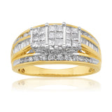 10ct Yellow Gold 1.00 Carat Diamond Ring