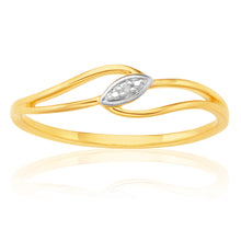 Load image into Gallery viewer, 9ct Yellow Gold Diamond Ring with 1 Brilliant Cut Diamond