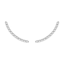 Load image into Gallery viewer, 9ct White Gold 0.05 Carat Diamond Ear Climbers Stud Earrings