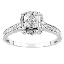 Load image into Gallery viewer, SEAMLESS LOVE  9ct White Gold Dress Ring with 90 Points of Diamonds
