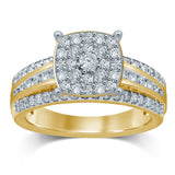 9ct Yellow Gold 1.00 Carat Diamond Ring