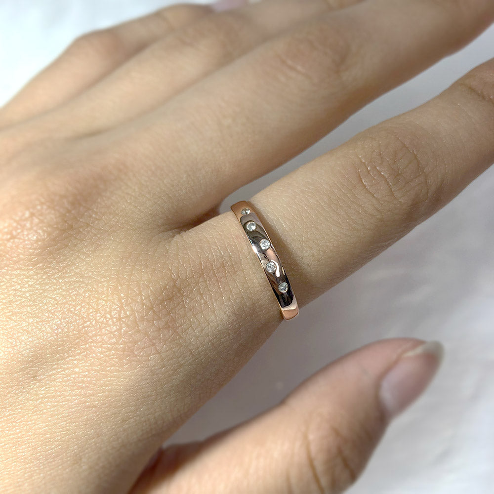 9ct rose on sale gold eternity ring