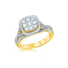 Load image into Gallery viewer, 9ct Yellow Gold 1 Carat Diamond Bridal Ring Set