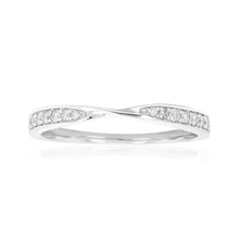Load image into Gallery viewer, 9ct White Gold Diamond Eternity Ring with 16 Brilliant Cut Diamonds