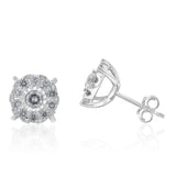 9ct White Gold 1 Carat Diamond Stud Earrings