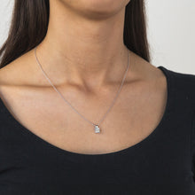 Load image into Gallery viewer, 9ct White Gold 1/2 Carat Diamond Pendant on 45cm Chain