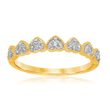 Load image into Gallery viewer, Luminesce Lab Grown 9ct Yellow Gold Heart Diamond Ring