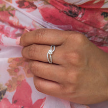 Load image into Gallery viewer, Luminesce Lab Grown 9ct Yellow Gold 0.40 Carat Diamond Ring with 41 Diamonds
