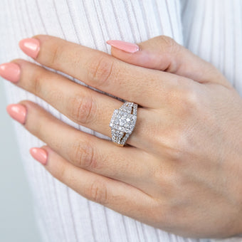 Luminesce Lab Grown 1.50 Carat Diamond Dress Ring in 9ct Yellow Gold