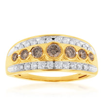 Load image into Gallery viewer, 9ct Yellow Gold 1 Carat Diamond Ring with Australian Diamonds