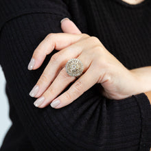 Load image into Gallery viewer, 9ct Yellow Gold 3 Carat Diamond Ring with Brilliant and Tapered Baguette Diamonds