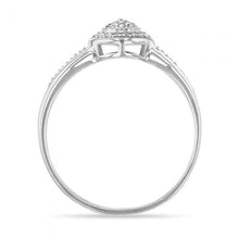 Load image into Gallery viewer, Diamond Cluster Ring in 9ct White Gold