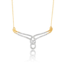 Load image into Gallery viewer, Love Infinity Necklace with 0.15ct of Diamonds in 9ct Gold