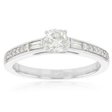 Load image into Gallery viewer, 0.60ct Diamond Solitaire Ring in 9ct White Gold