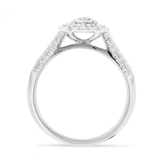 0.50ct Diamond Ring in 9ct White Gold